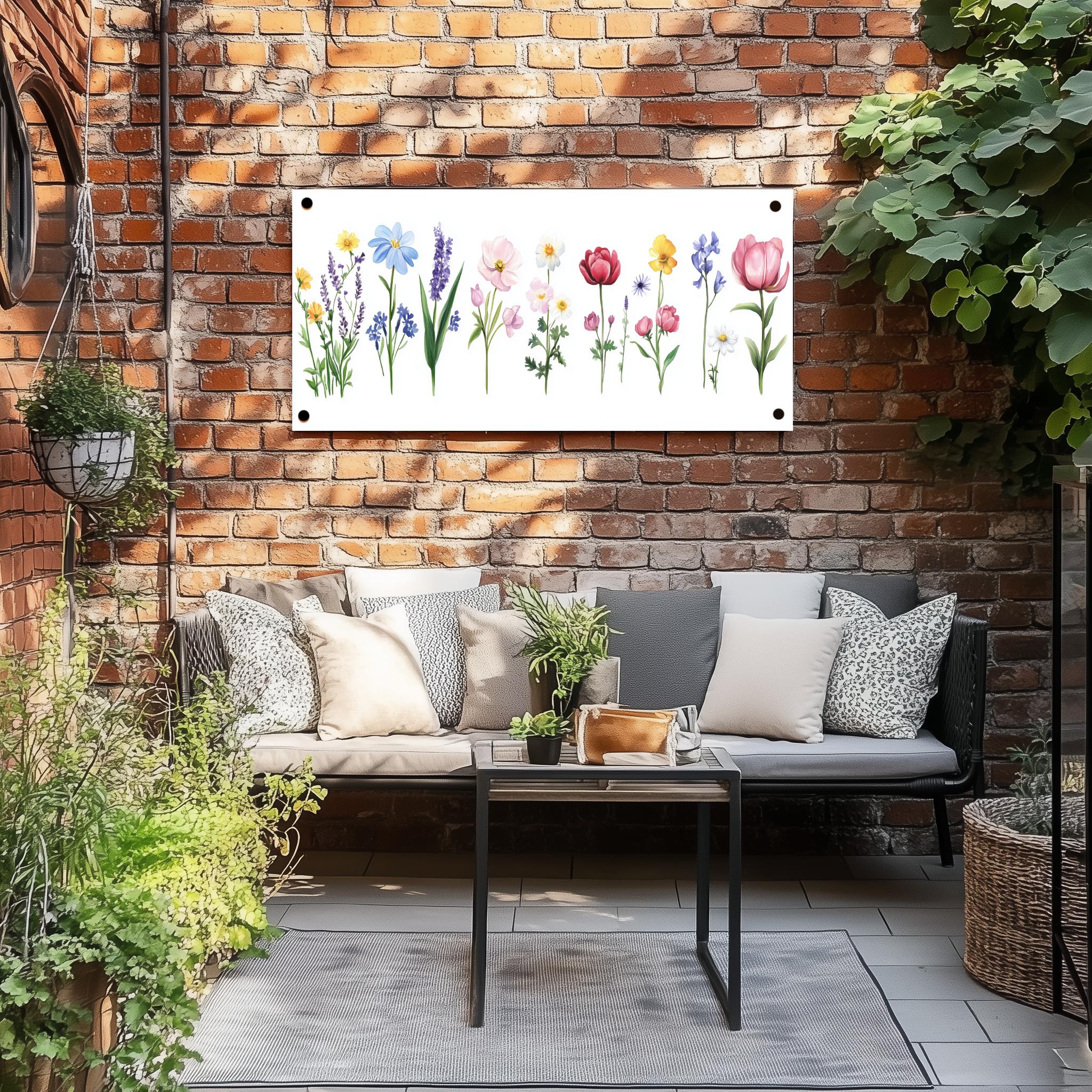 Tuinposter Bloemen sfeerbeeld 3
