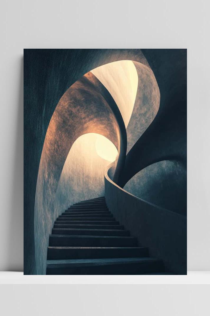 Stairs op 3mm aluminium dibond