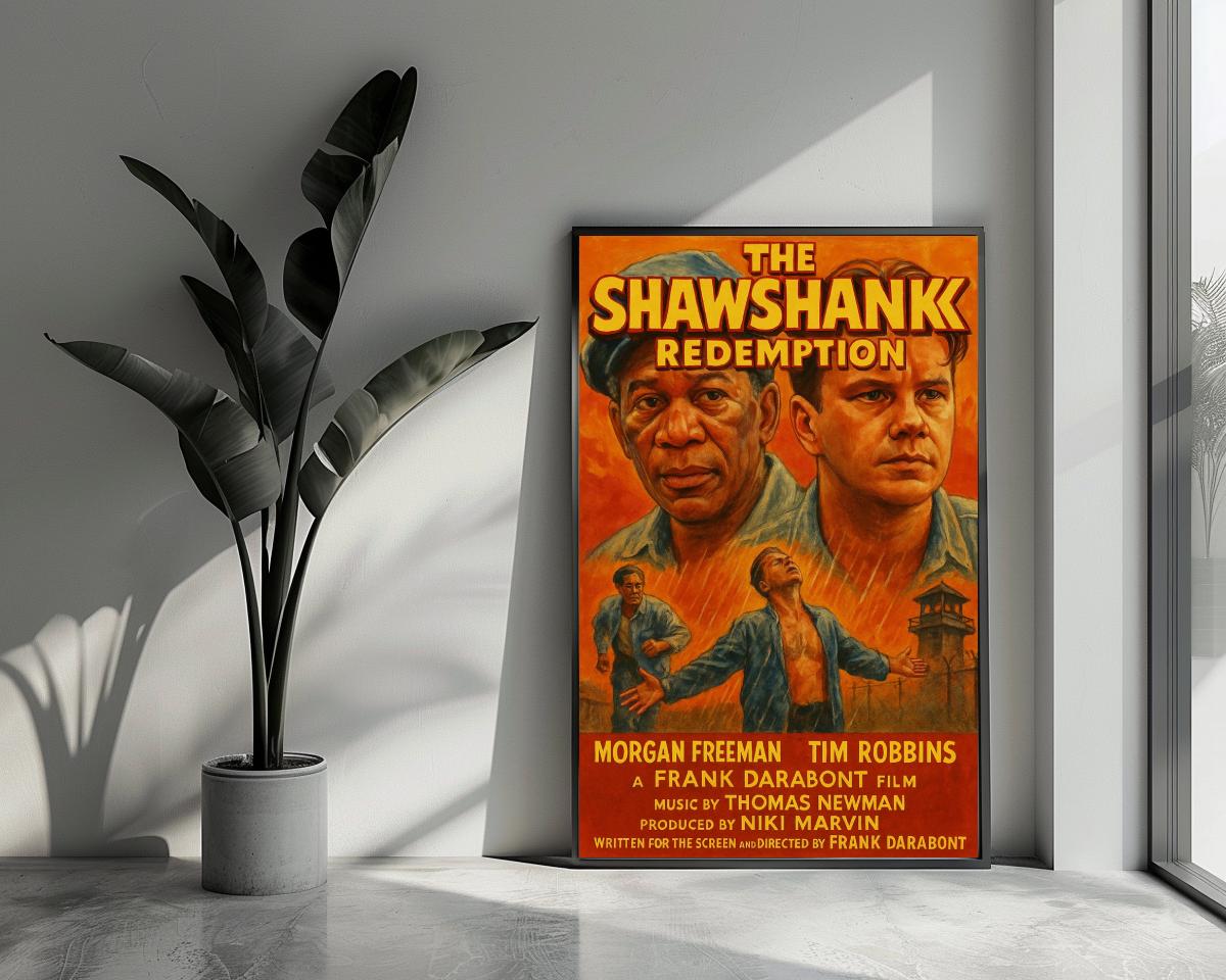 The Shawshank Redemption Art Text poster van 25 Artstreet