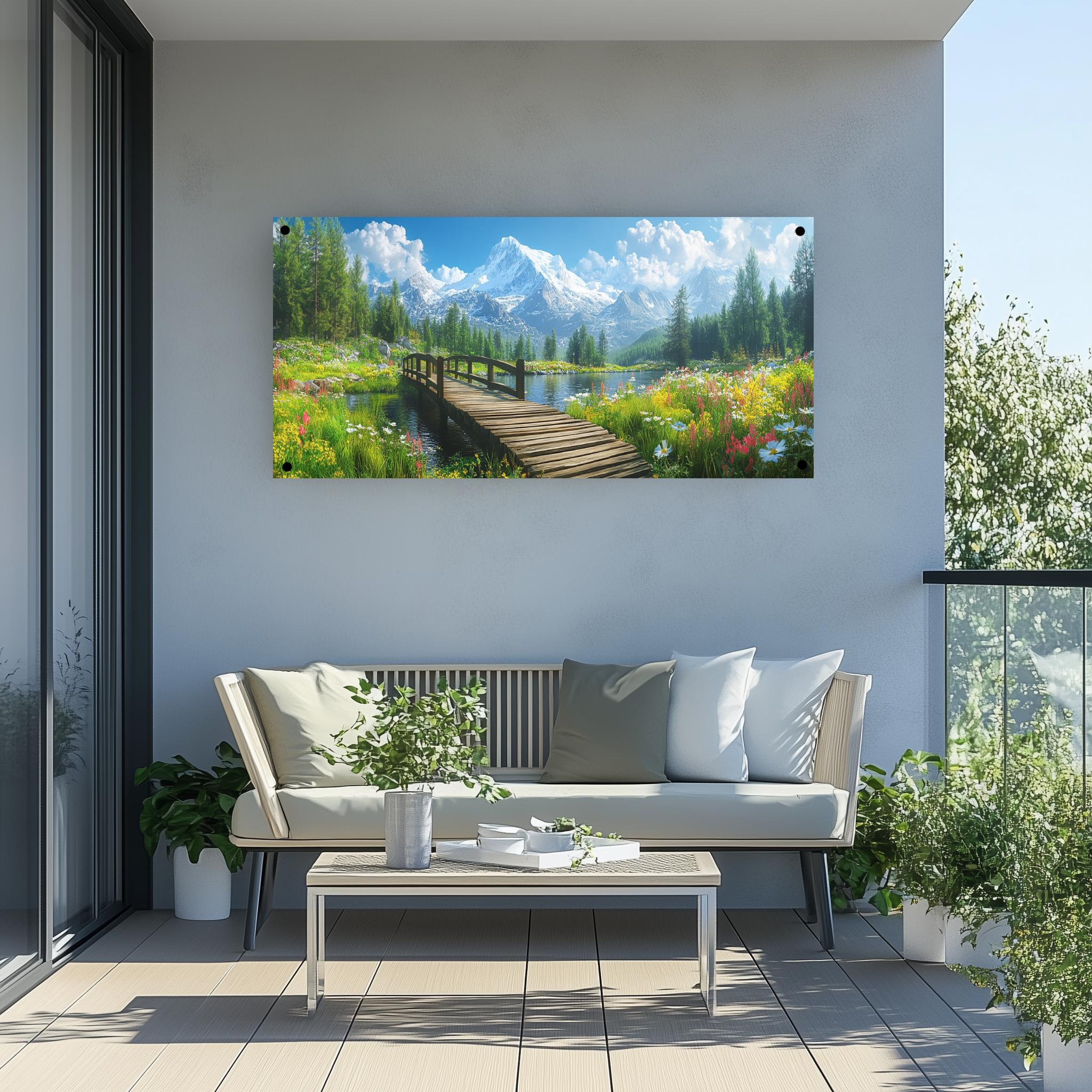 Tuinposter Alpen sfeerbeeld 4