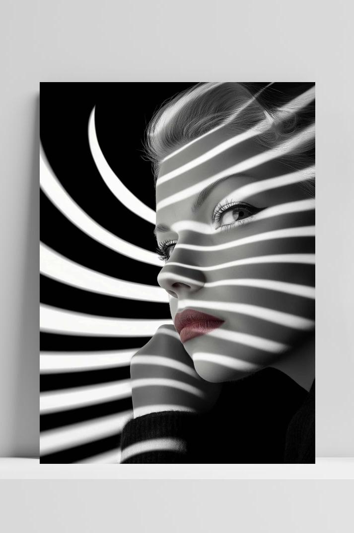 Strepen Schaduw op 3mm aluminium dibond