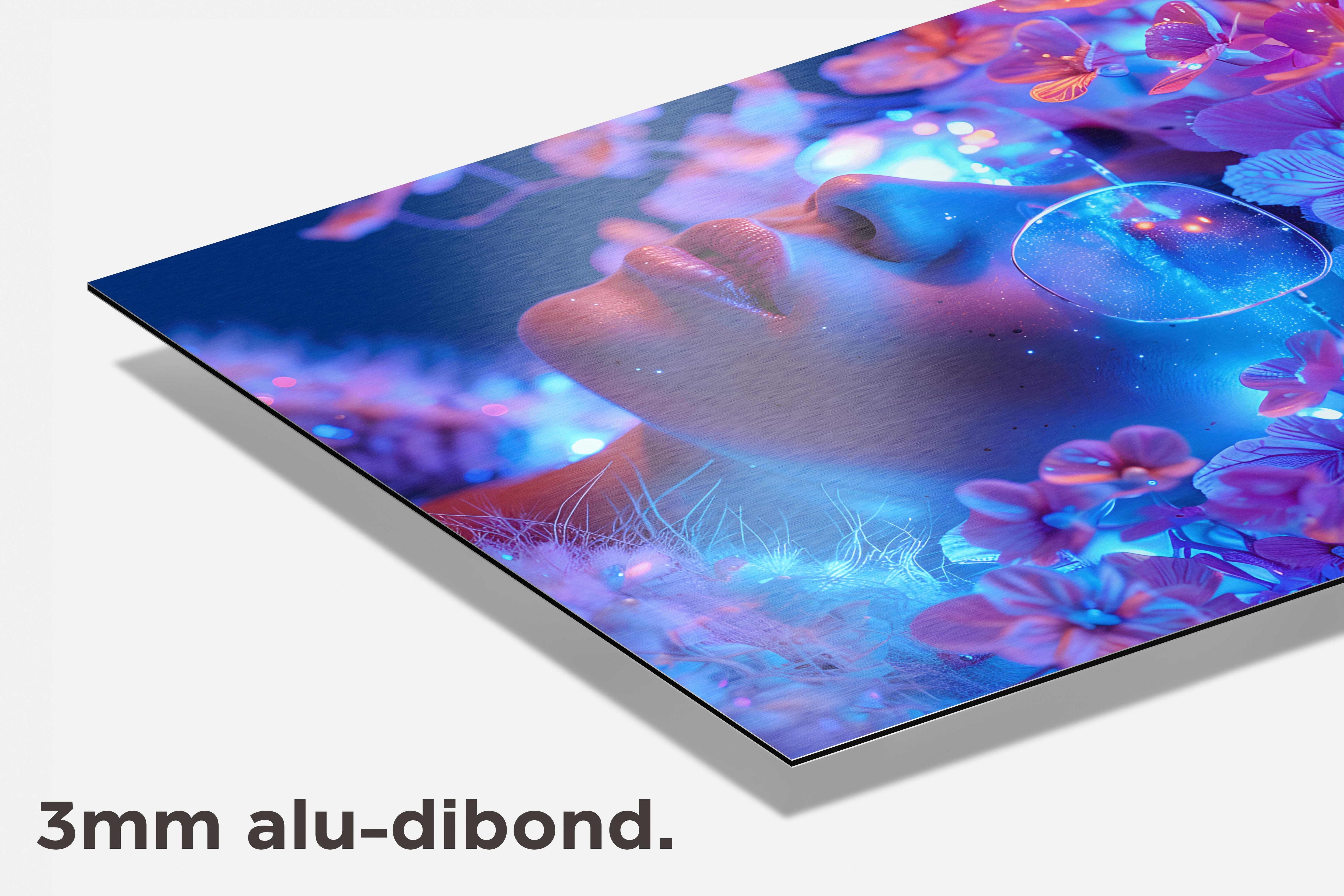 Bloemen Afro dibond detail