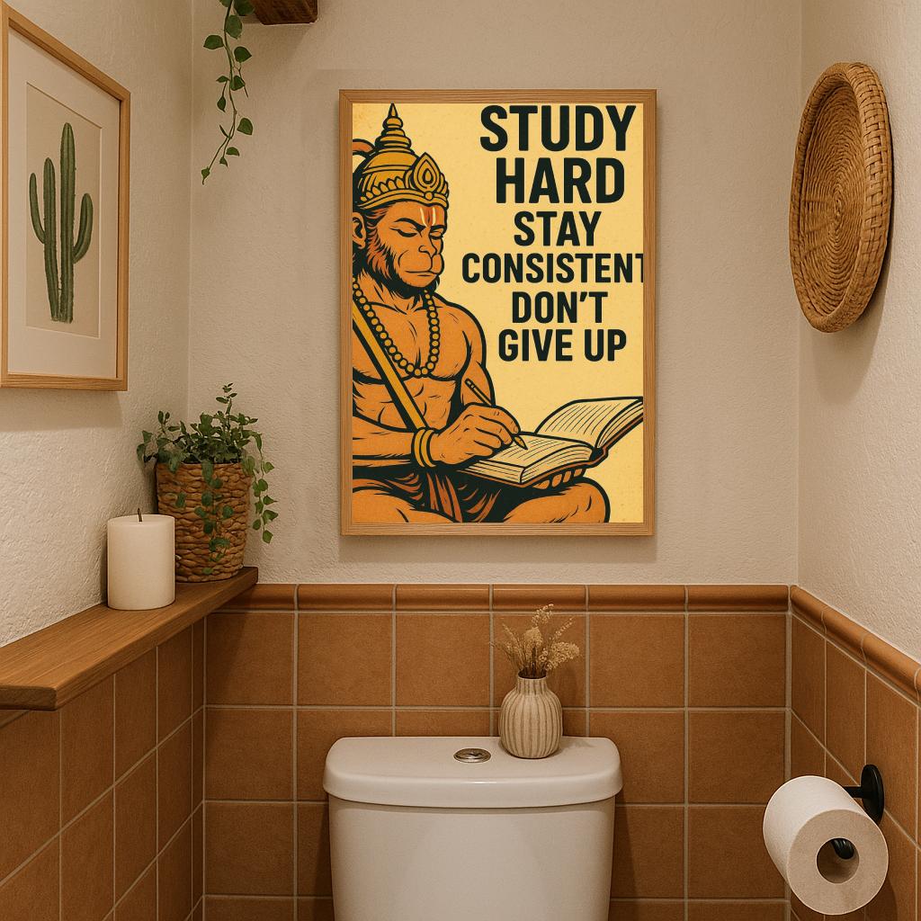 Study Hard Text poster sfeerbeeld 3