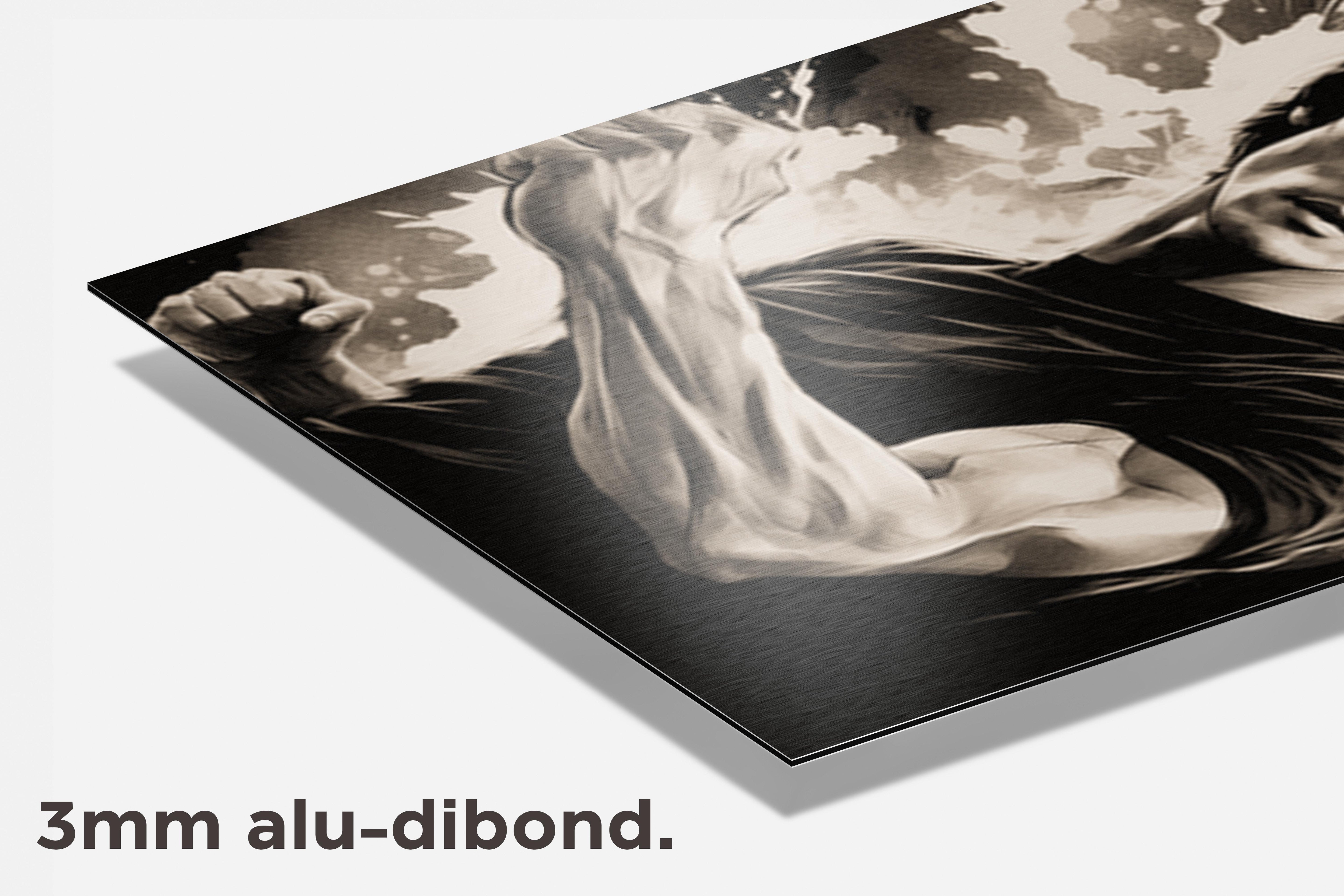 Bruce Lee Poster dibond detail