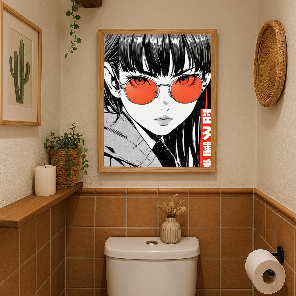 Girl Manga Text poster sfeerbeeld 2