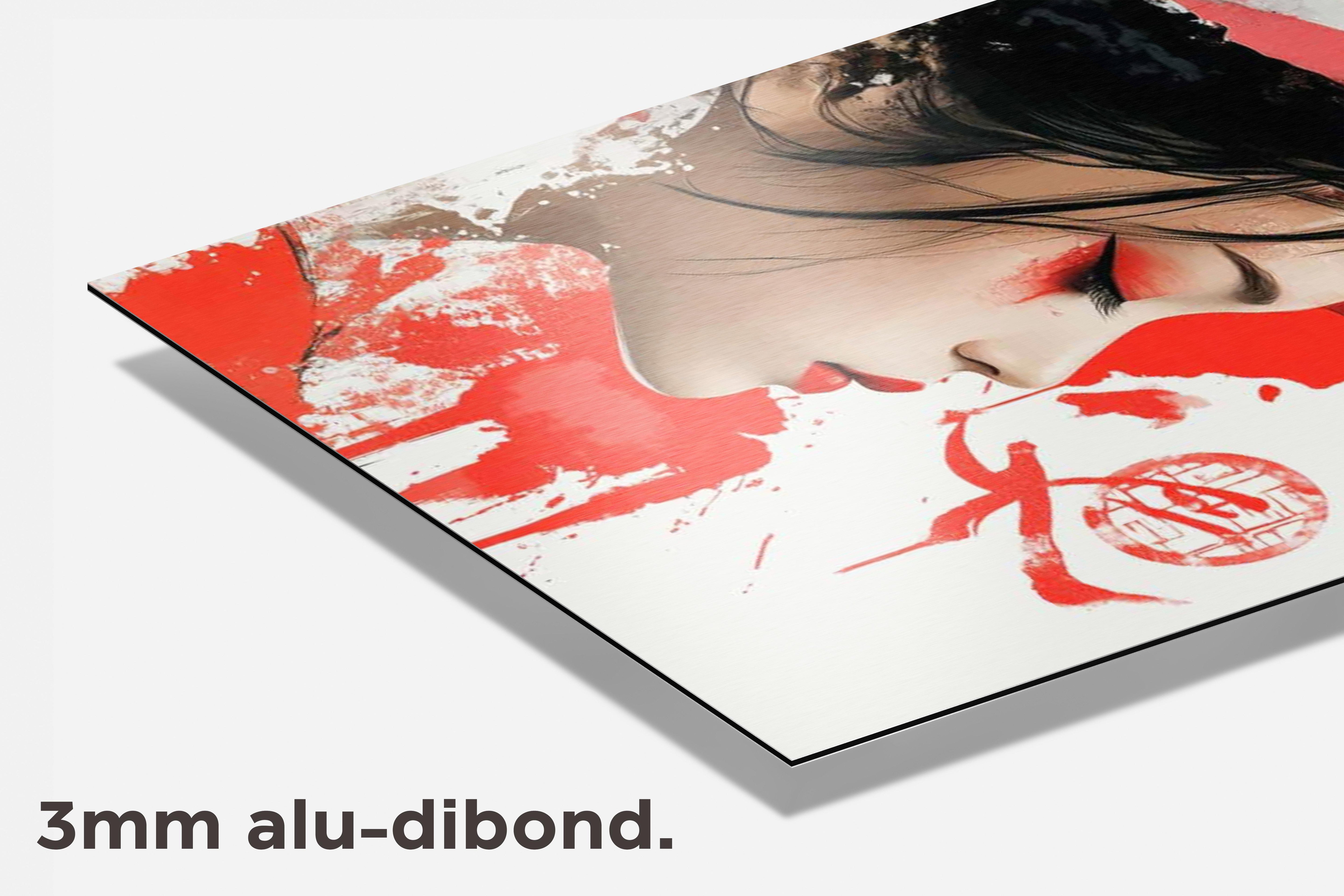 Japans Meisje dibond detail