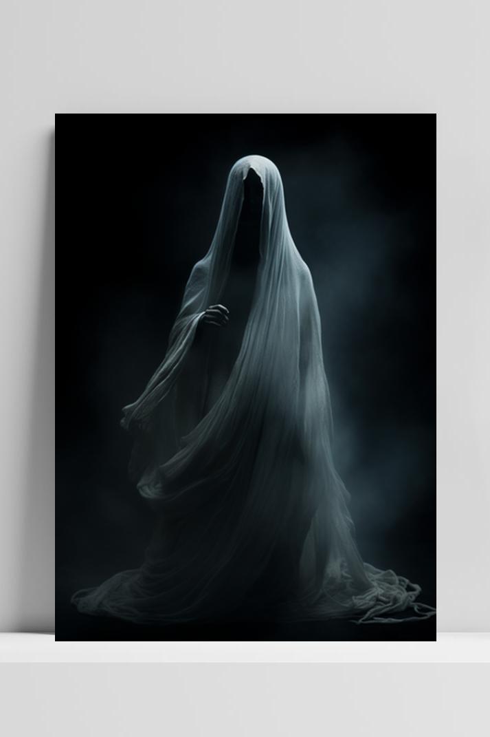 Geest Halloween op 3mm aluminium dibond