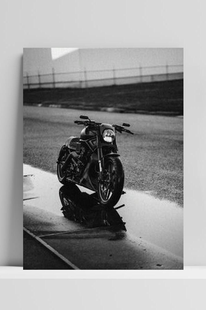 Motor Poster op 3mm aluminium dibond