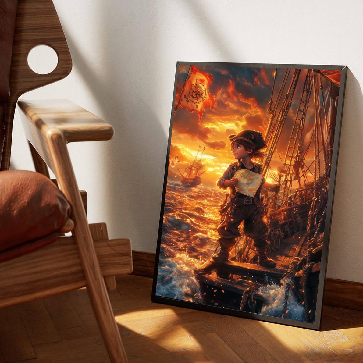 Pirate Boy dans un intérieur
