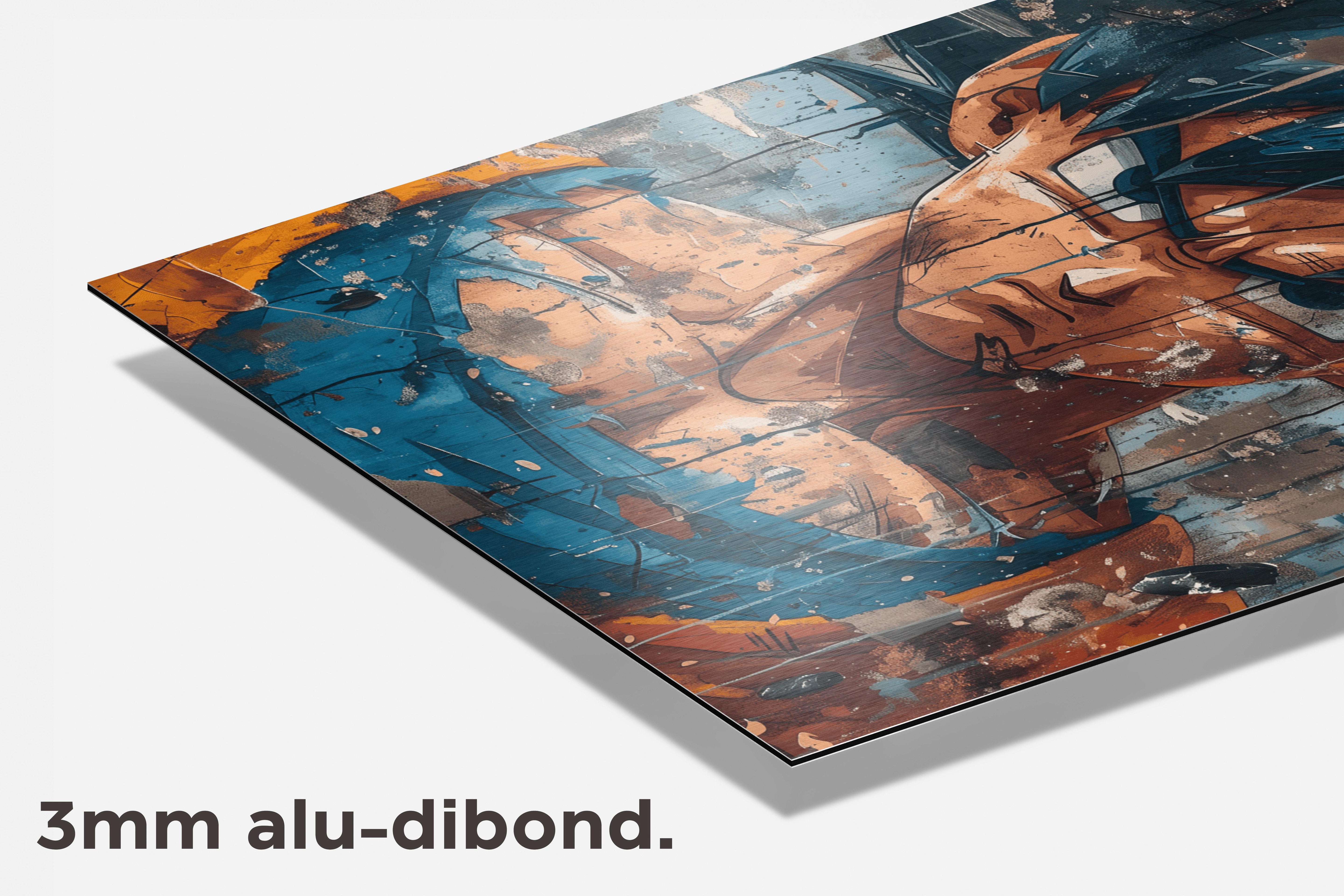 Goku Abstract dibond detail