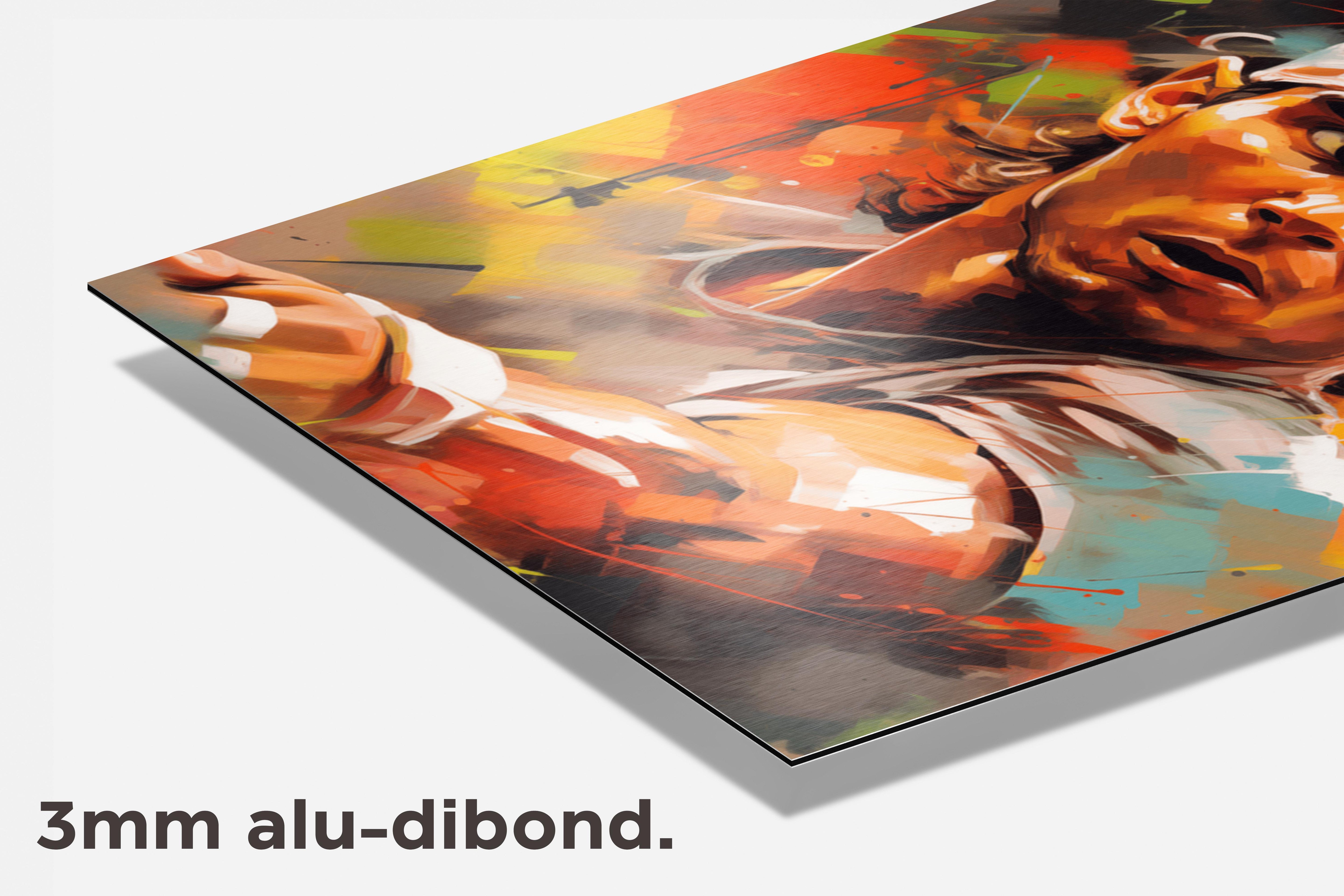 Rafael Nadal dibond detail
