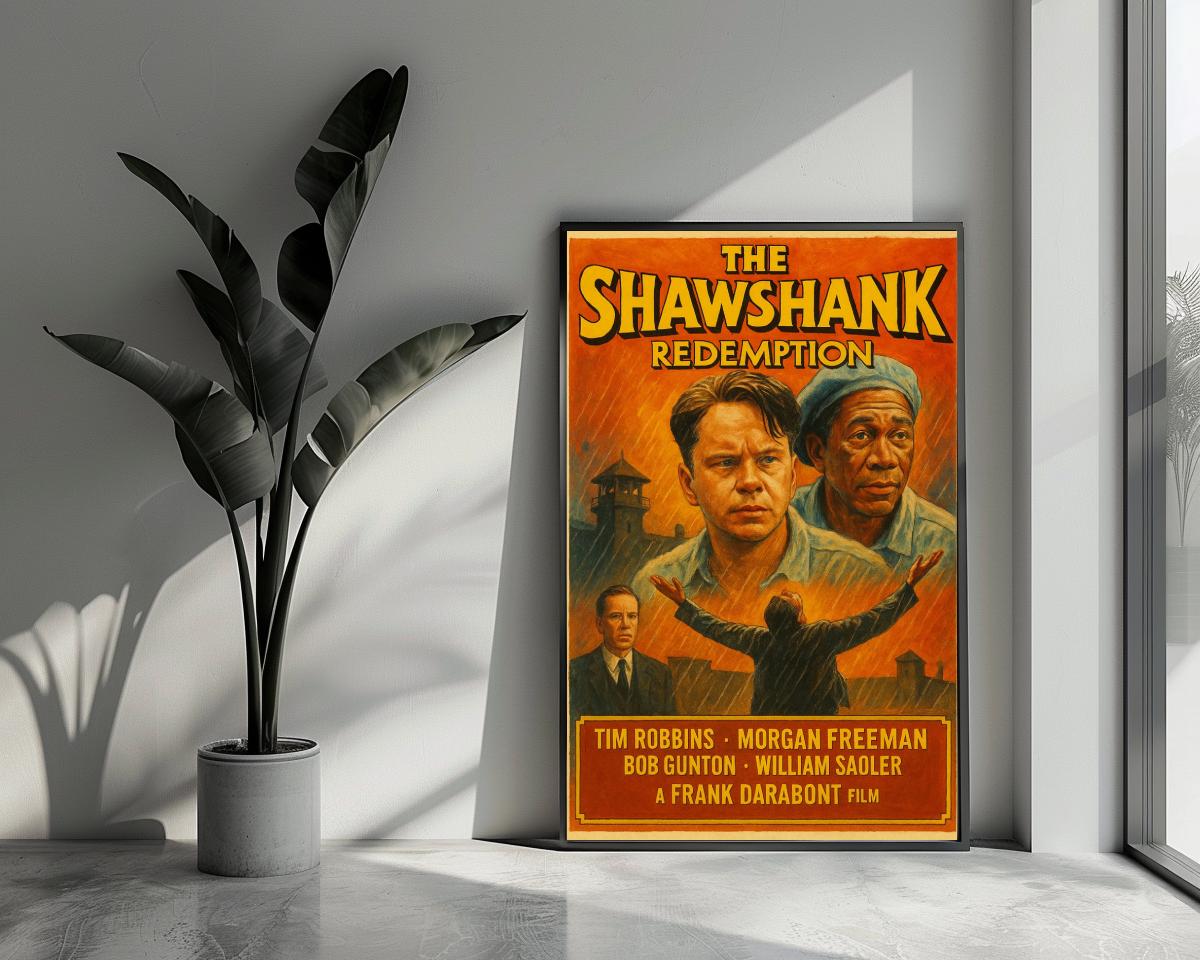 The Shawshank Redemption Text poster van 25 Artstreet