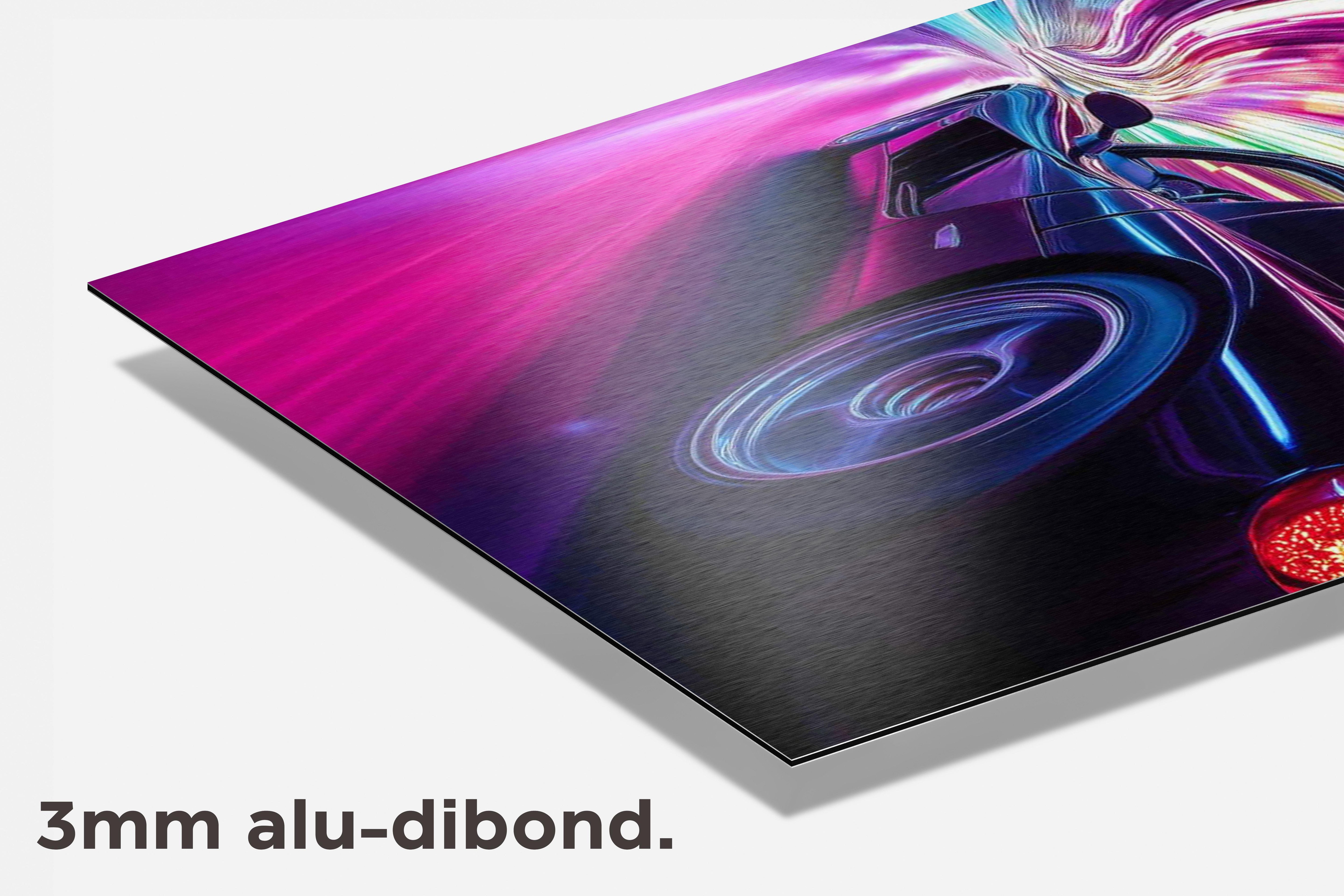 Sportauto Neon dibond detail