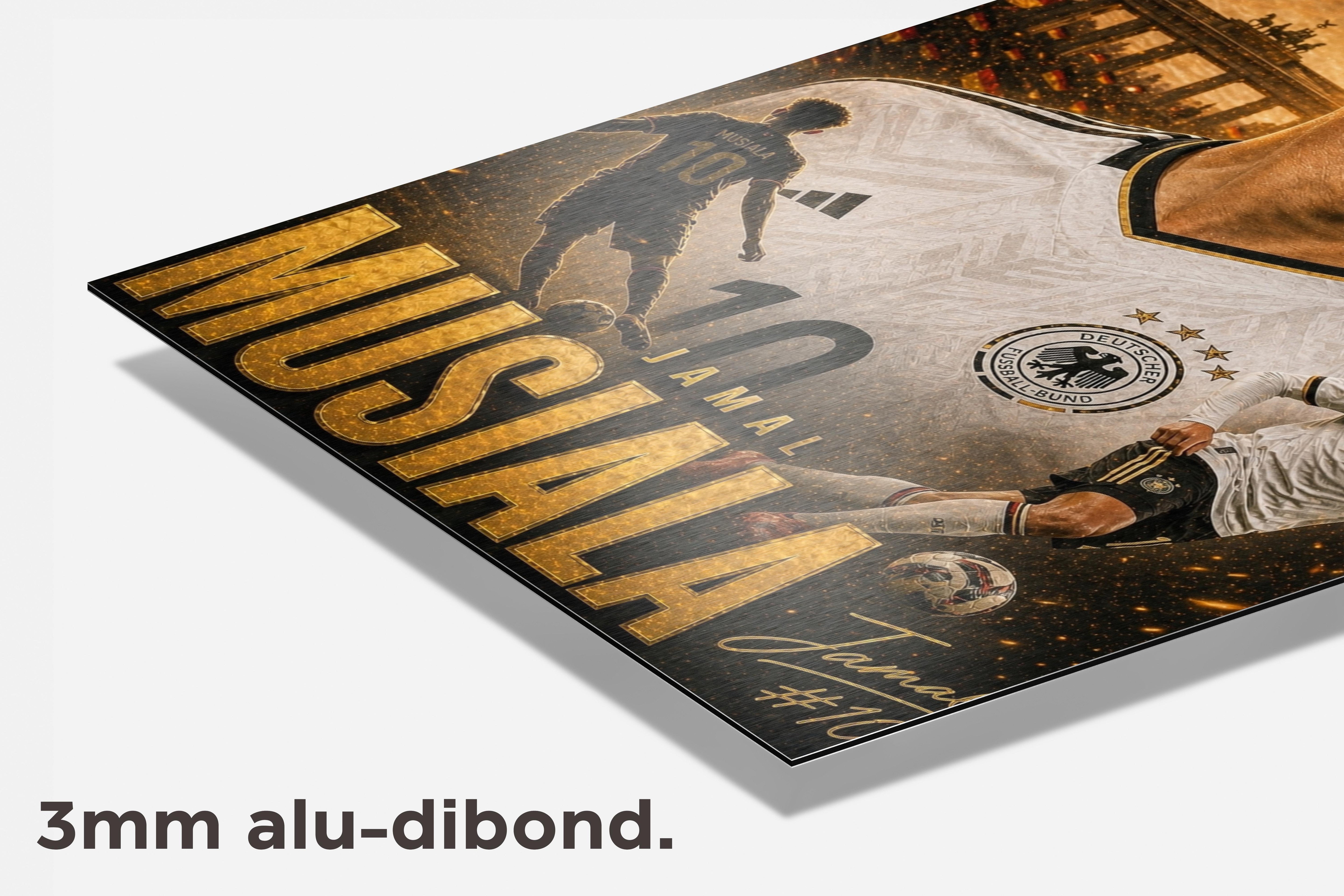 Jamal Musiala dibond detail