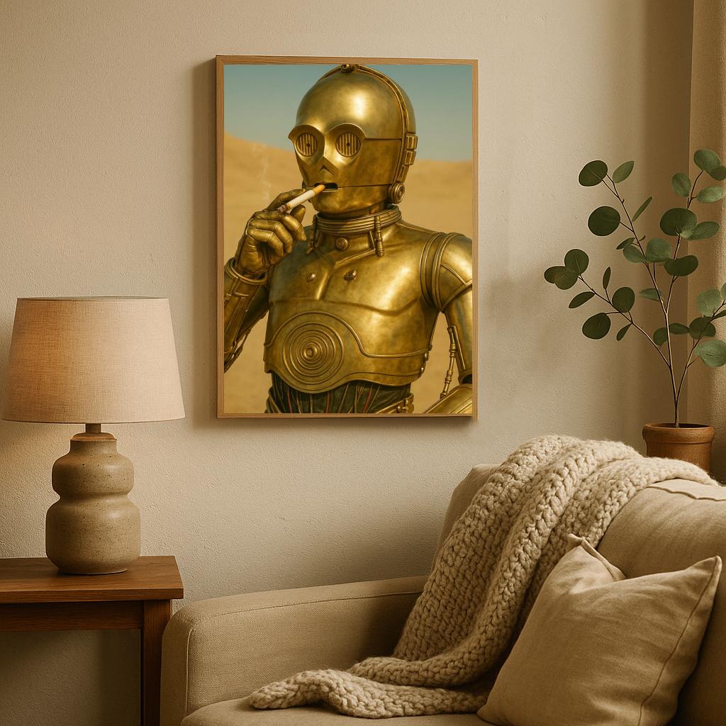 C-3PO Cigarette Star Wars poster sfeerbeeld 2
