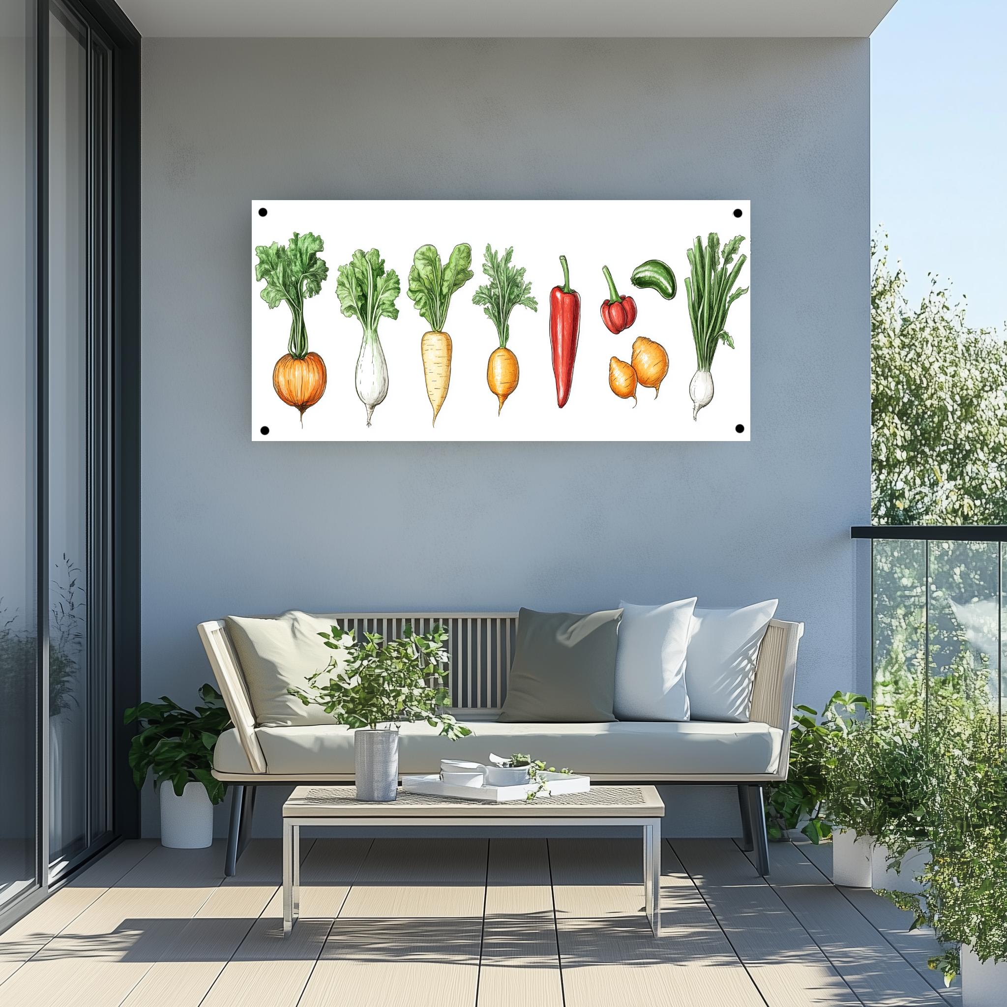 Tuinposter Groenten sfeerbeeld 4