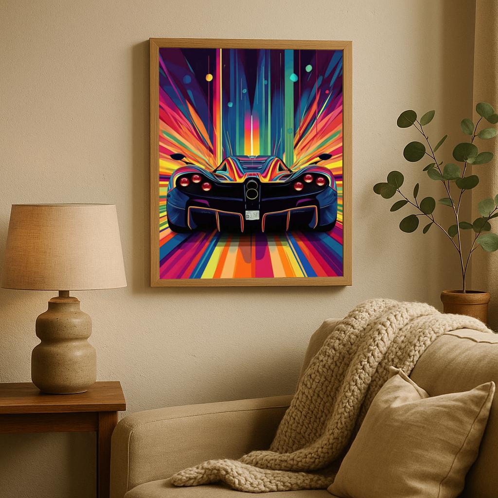 Sports Car Rear poster sfeerbeeld 1