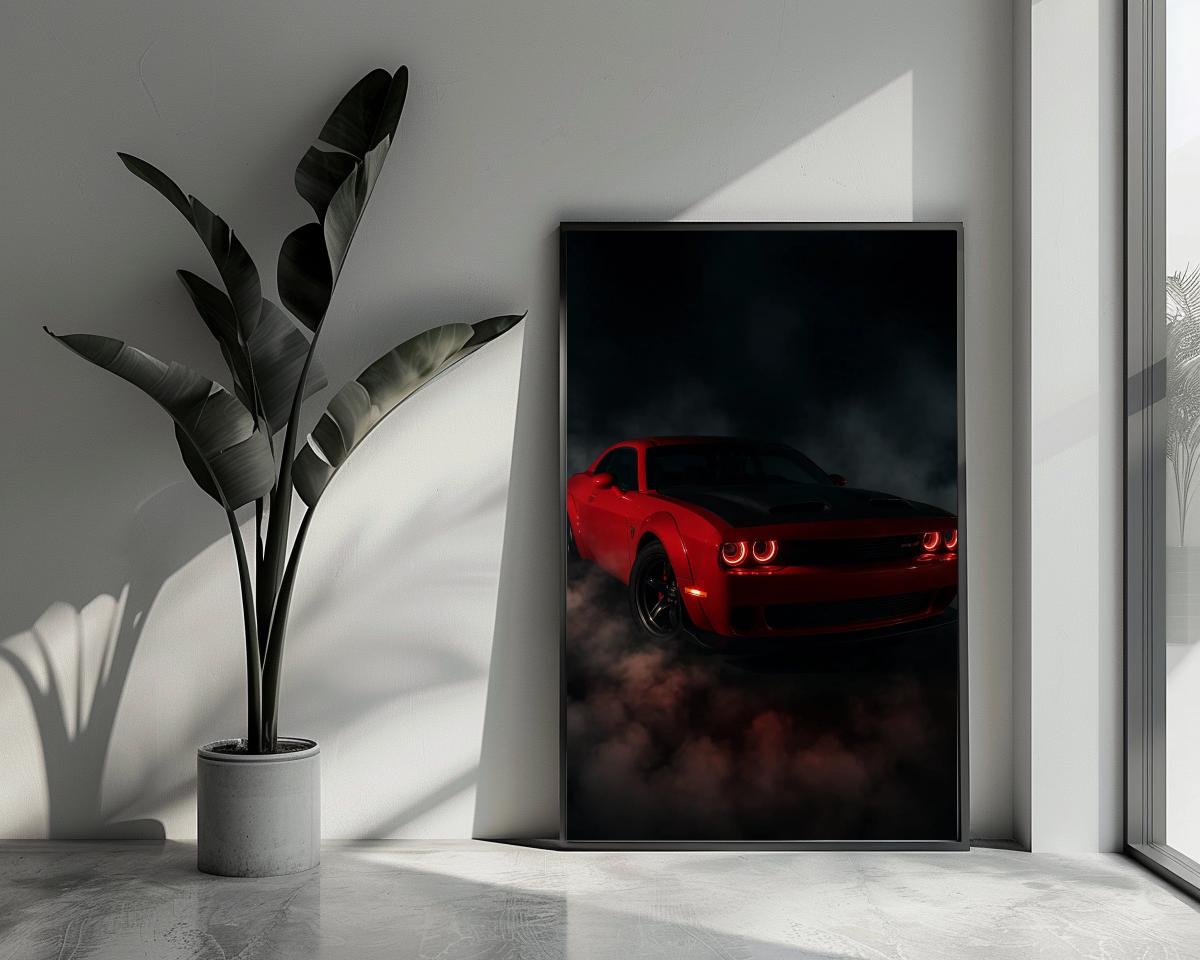 Red Sports Car poster van 25 Artstreet
