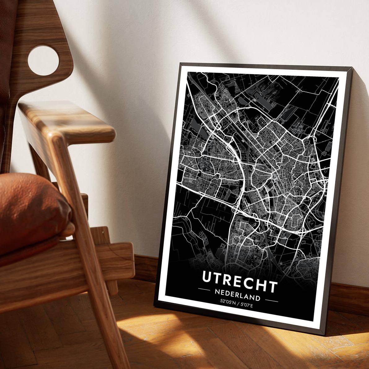 Utrecht Zwart poster sfeerbeeld 1