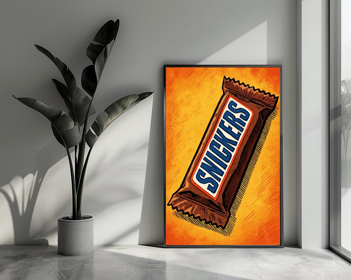 Snickers Chocolate poster van 25 Artstreet