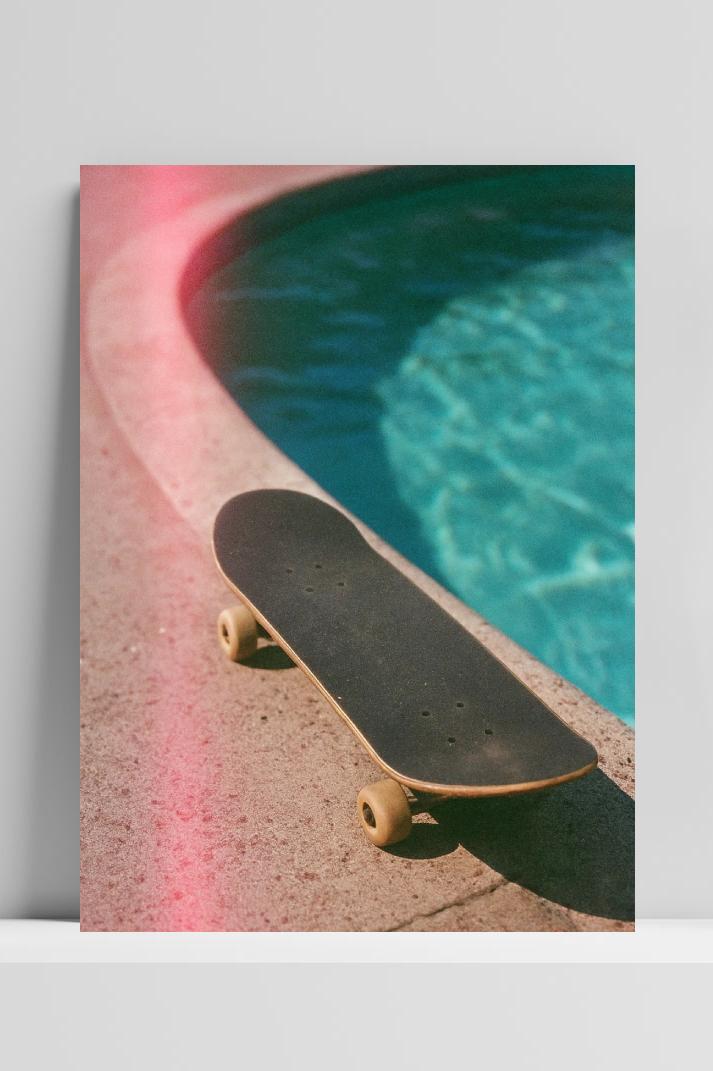 Skateboard Swimming Pool in an interior