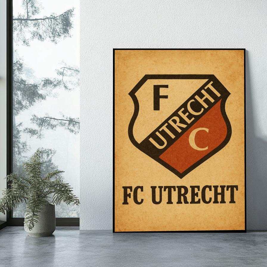 FC Utrecht Logo poster sfeerbeeld 1