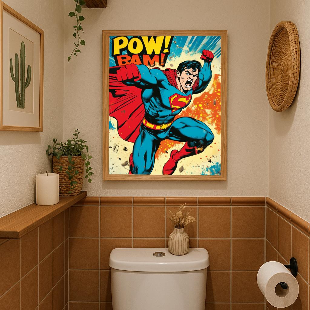 Pow Bam Superman poster sfeerbeeld 2