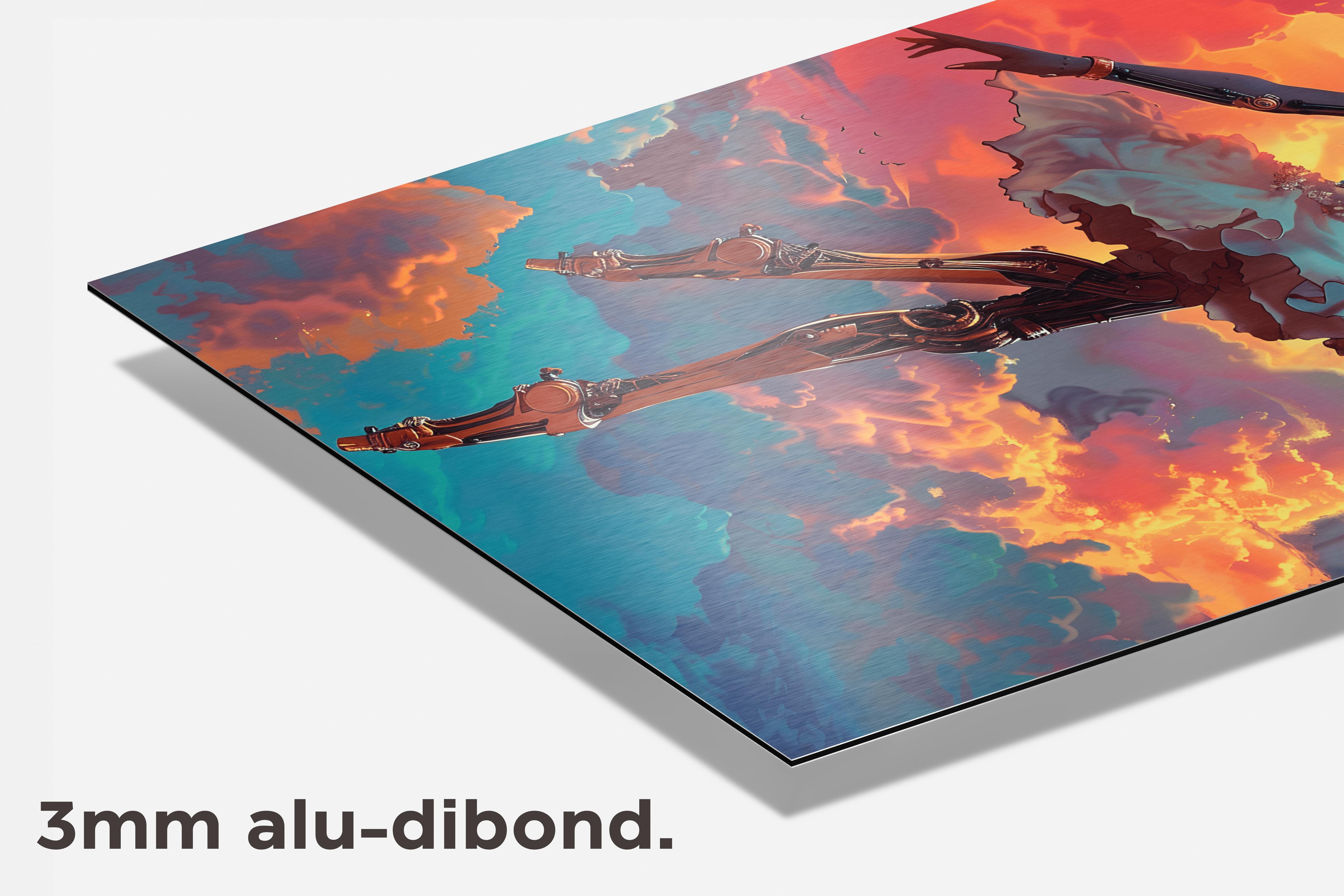 Cyborg Ballerina dibond detail