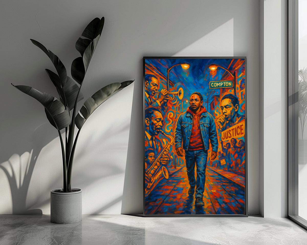 Kendrick Lamar Mural poster van 25 Artstreet