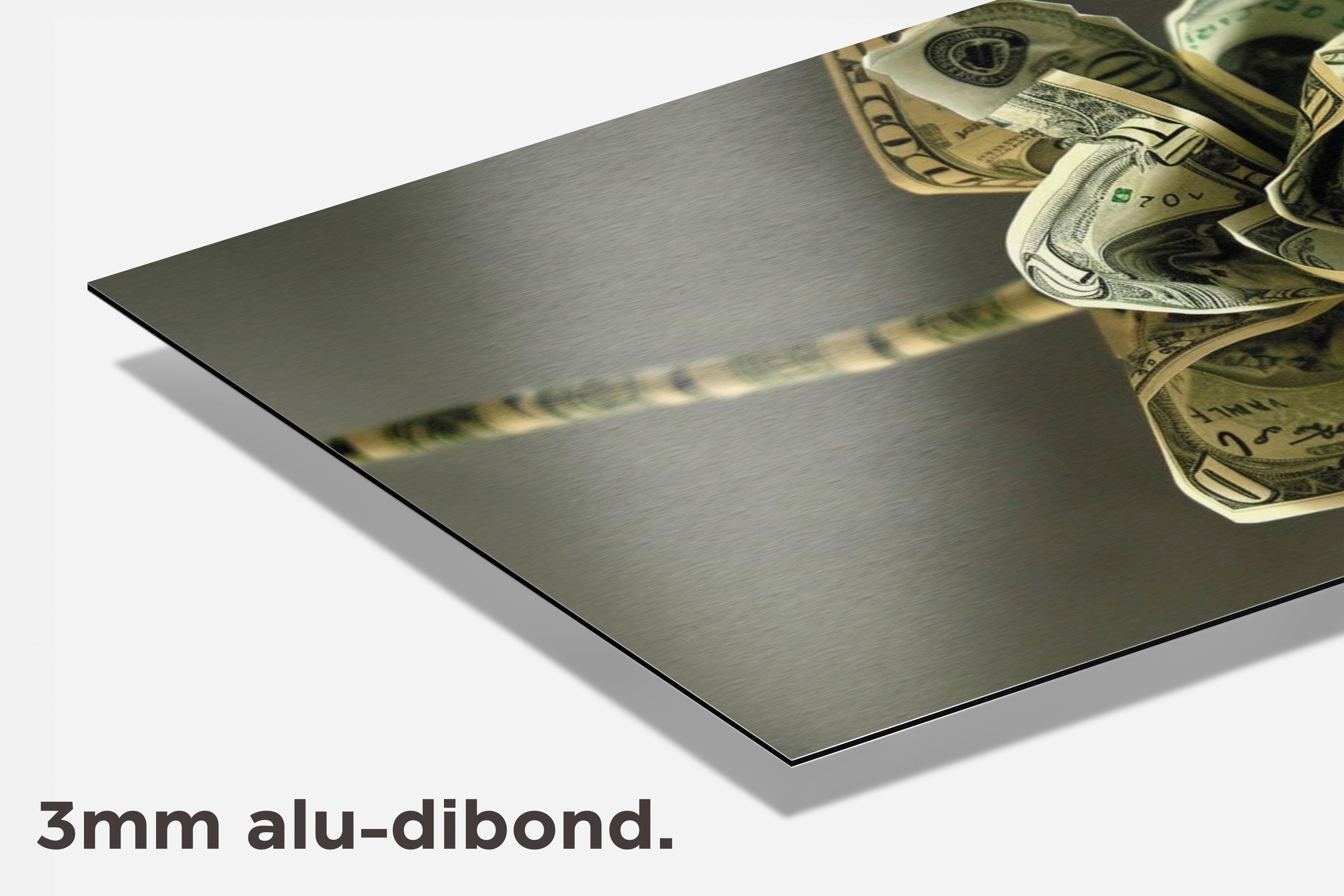 Bloem Geld dibond detail