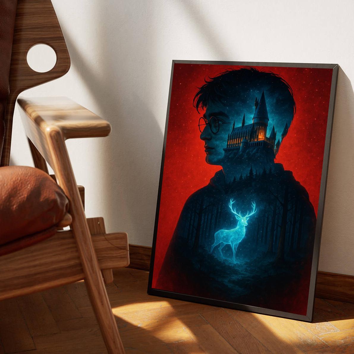 Harry Potter Stag Hogwarts poster sfeerbeeld 3