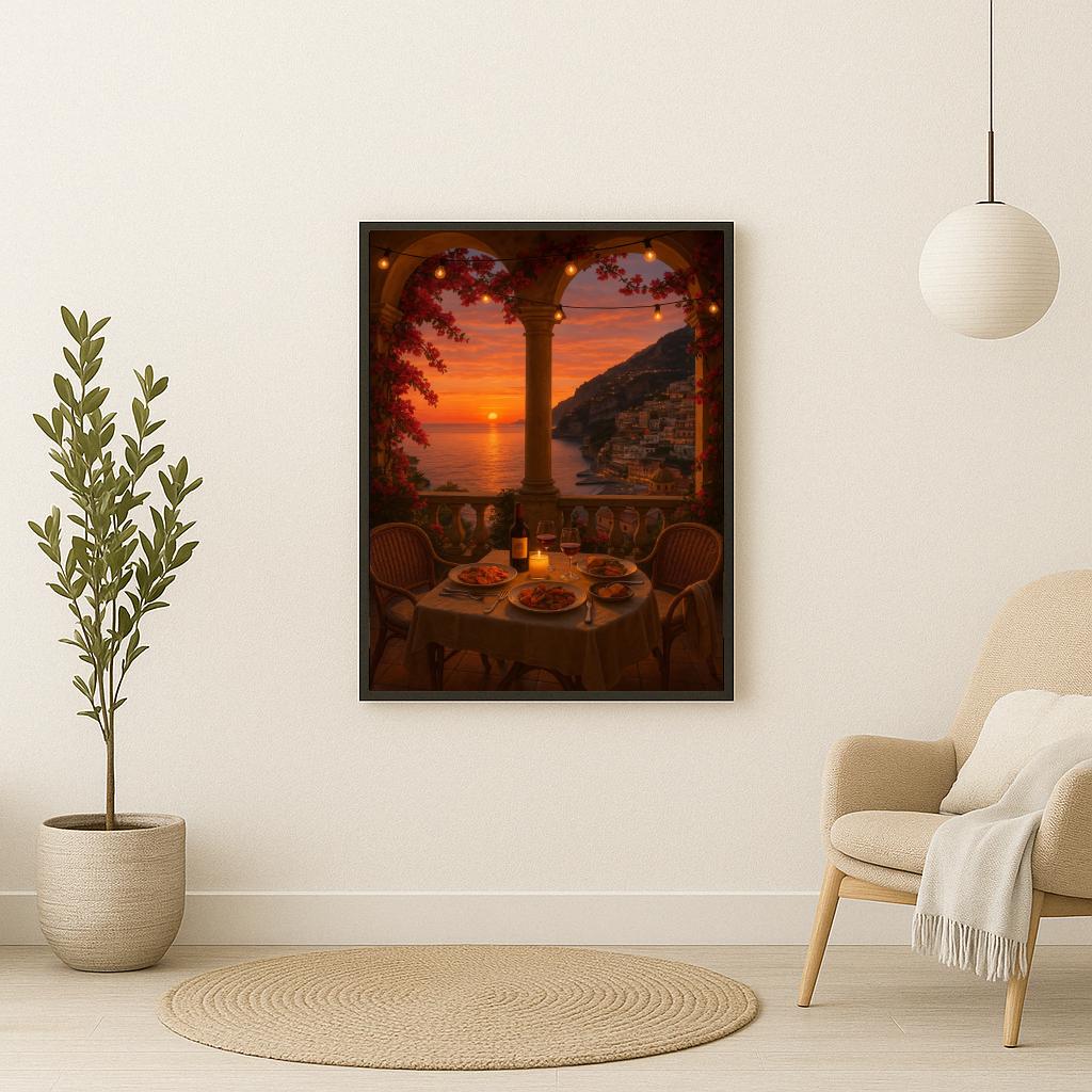 Dinner Date Amalfi Coast Italy poster sfeerbeeld 2