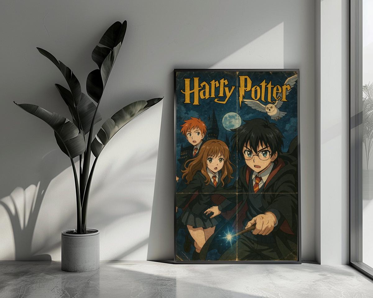 Cartoon Harry Potter poster van 25 Artstreet