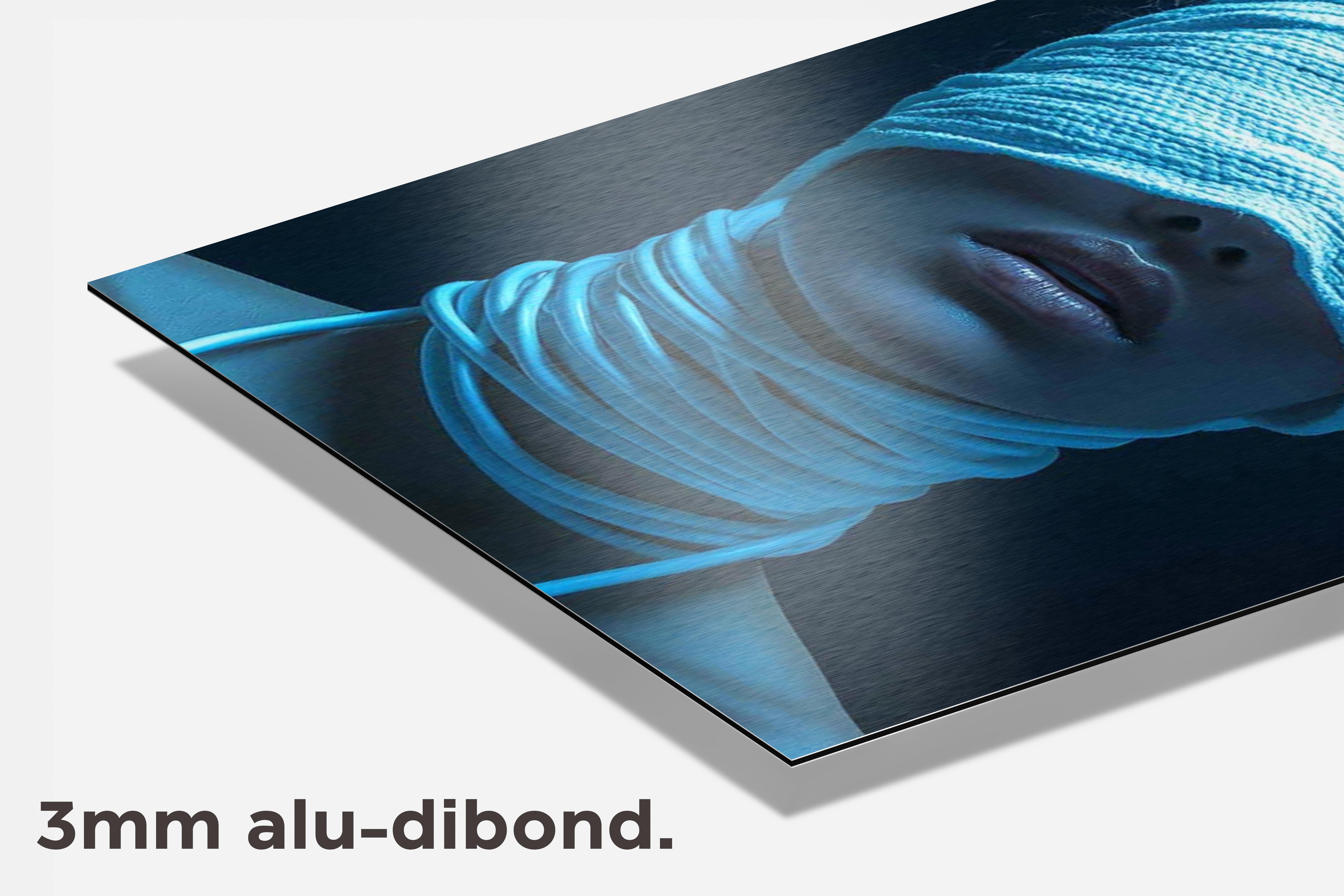 Geblinddoekte dibond detail