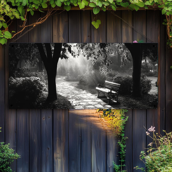 Gartenposter Neblig Poster