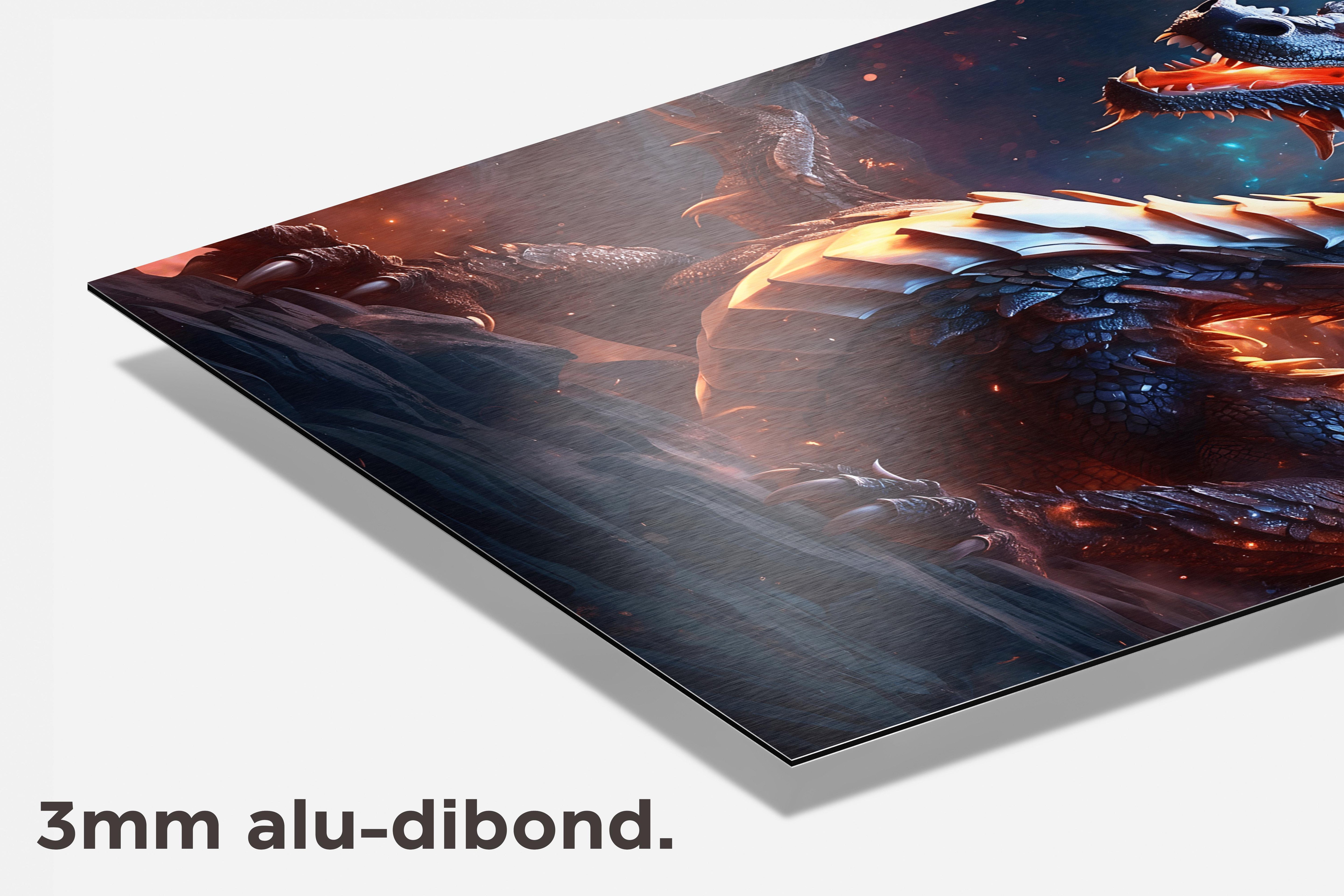 Draak Abstract dibond detail
