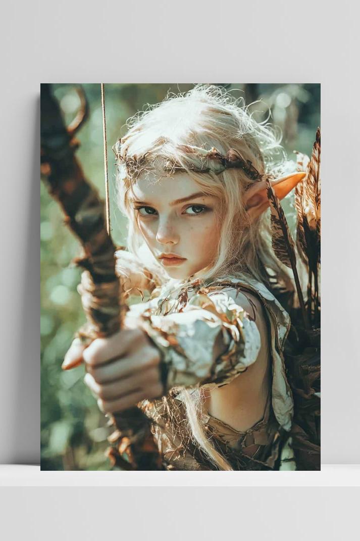 Elf Boogschutter op 3mm aluminium dibond