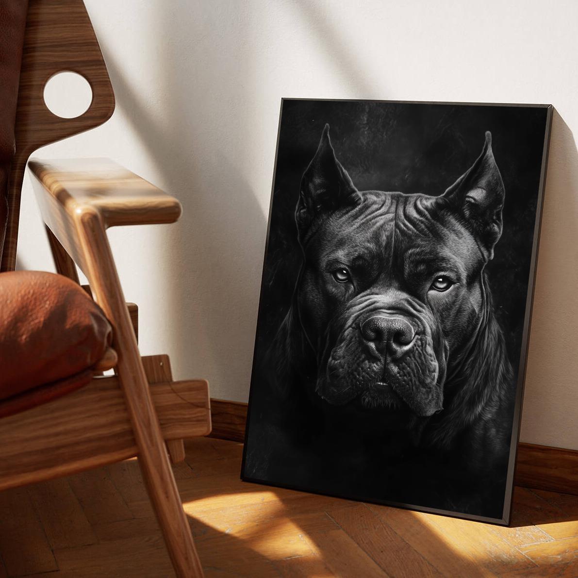 Cane Corso B&W poster sfeerbeeld 1