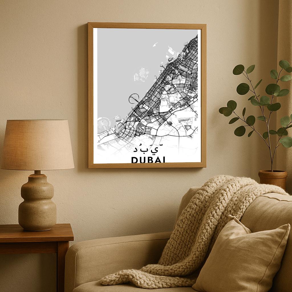 Dubai UAE White poster sfeerbeeld 2