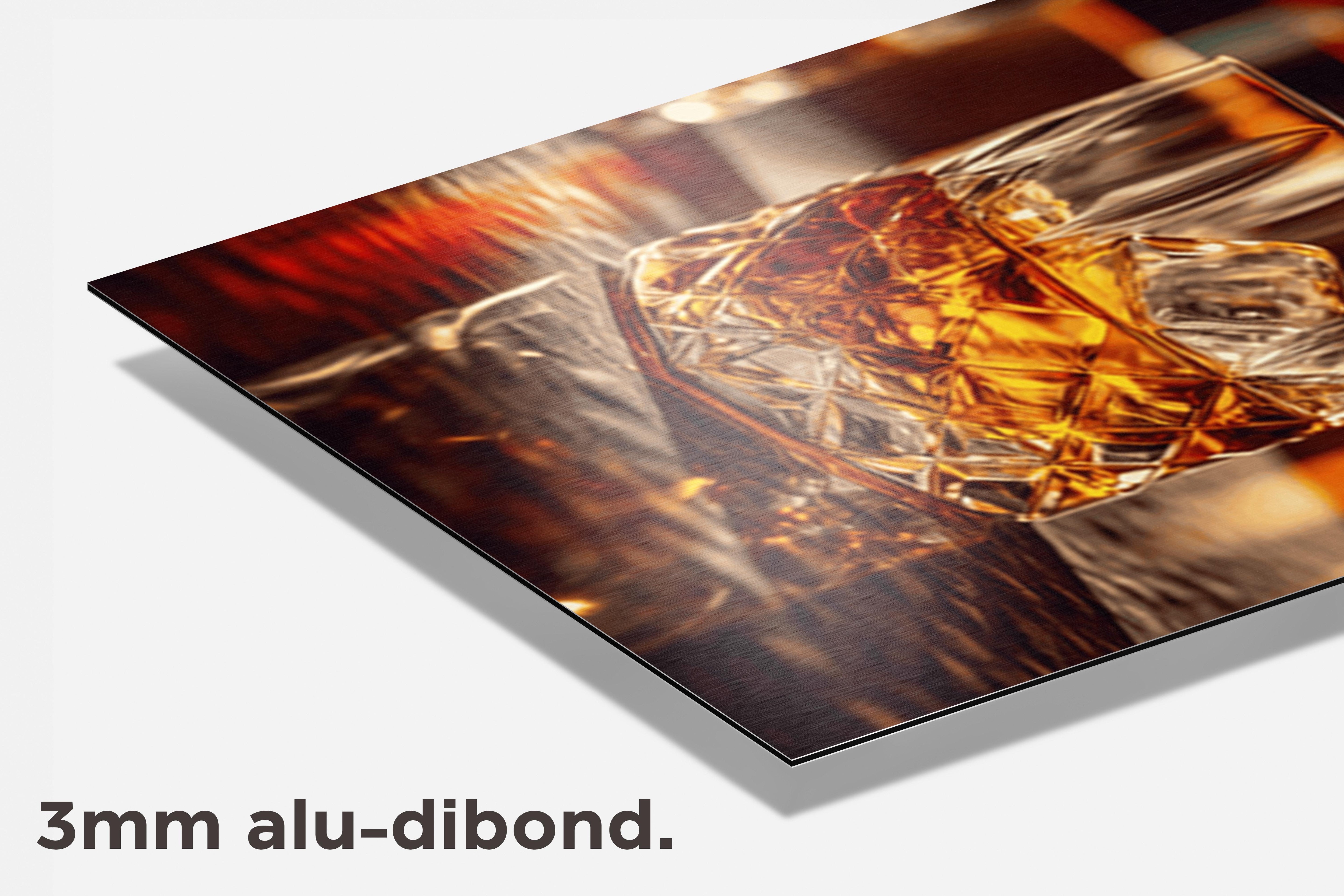 Whiskey Glas Bar dibond detail
