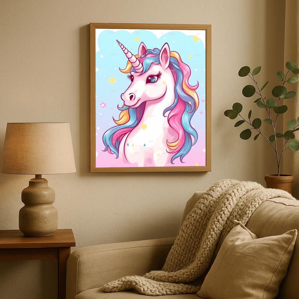 Unicorn drawing poster sfeerbeeld 2