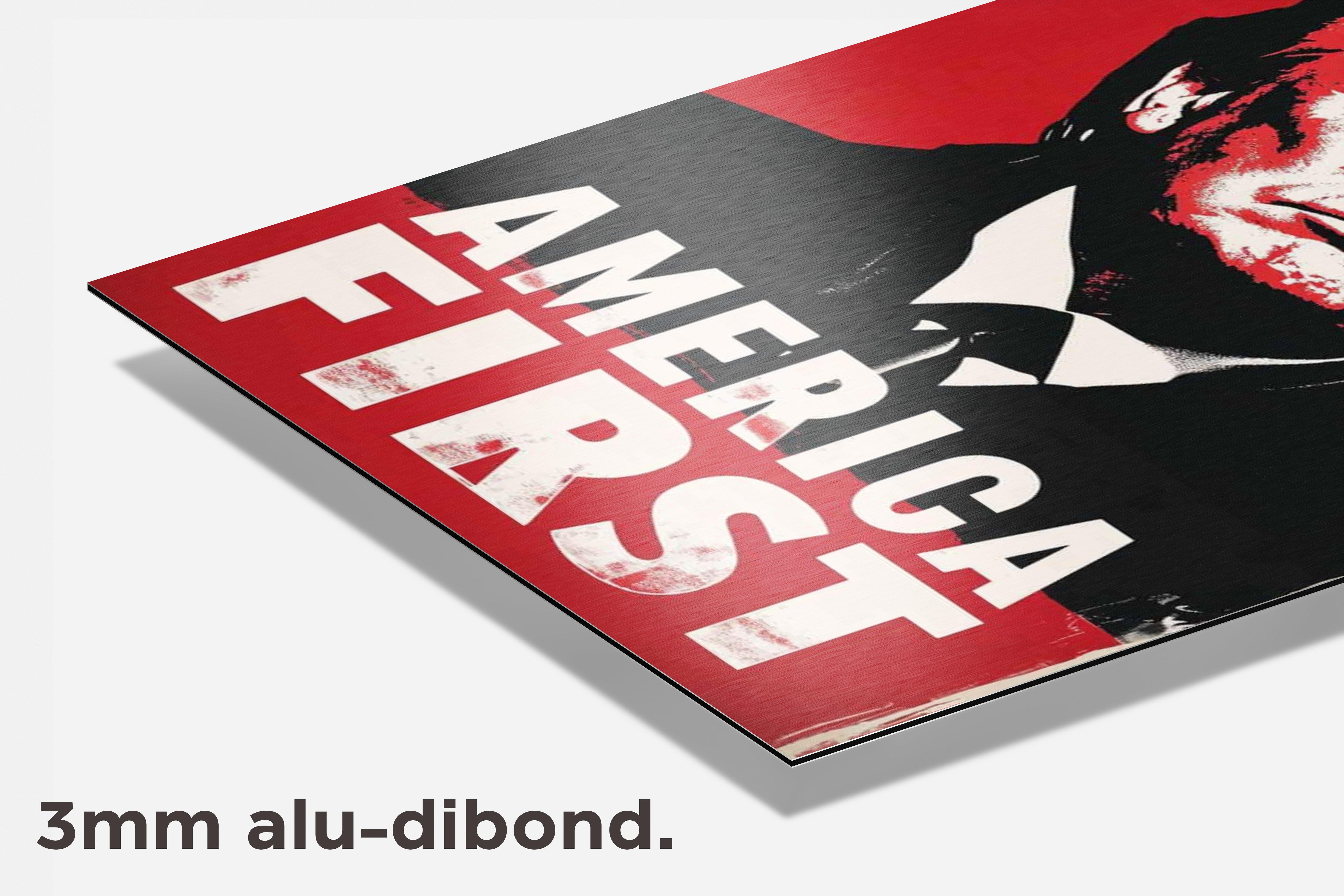 Donald Trump dibond detail