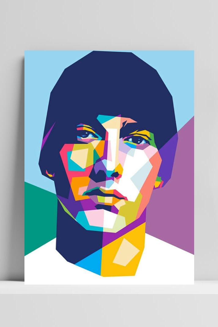 Eminem 8 Mile op 3mm aluminium dibond