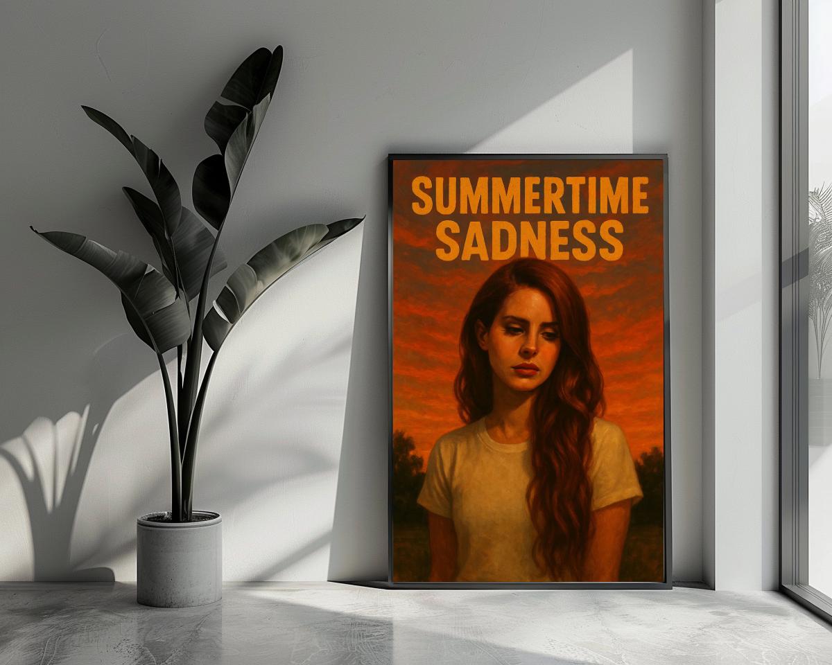 Summertime Sadness Lana Del Rey Text poster van 25 Artstreet