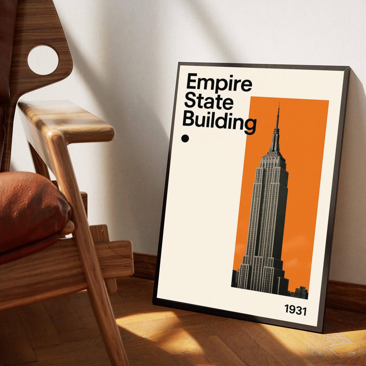 Empire State Building 1931 Text poster sfeerbeeld 3