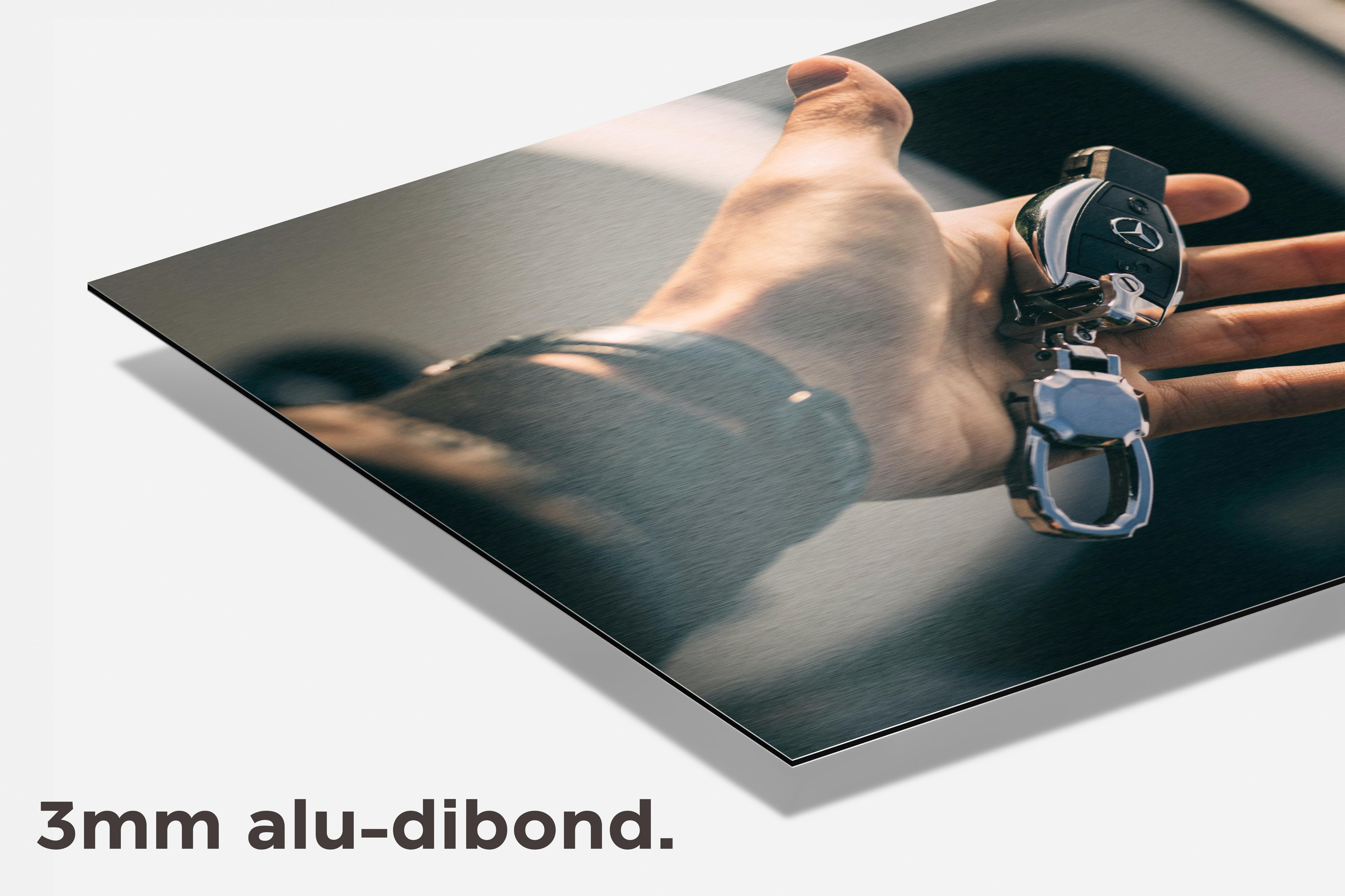 Mercedes Sleutel dibond detail