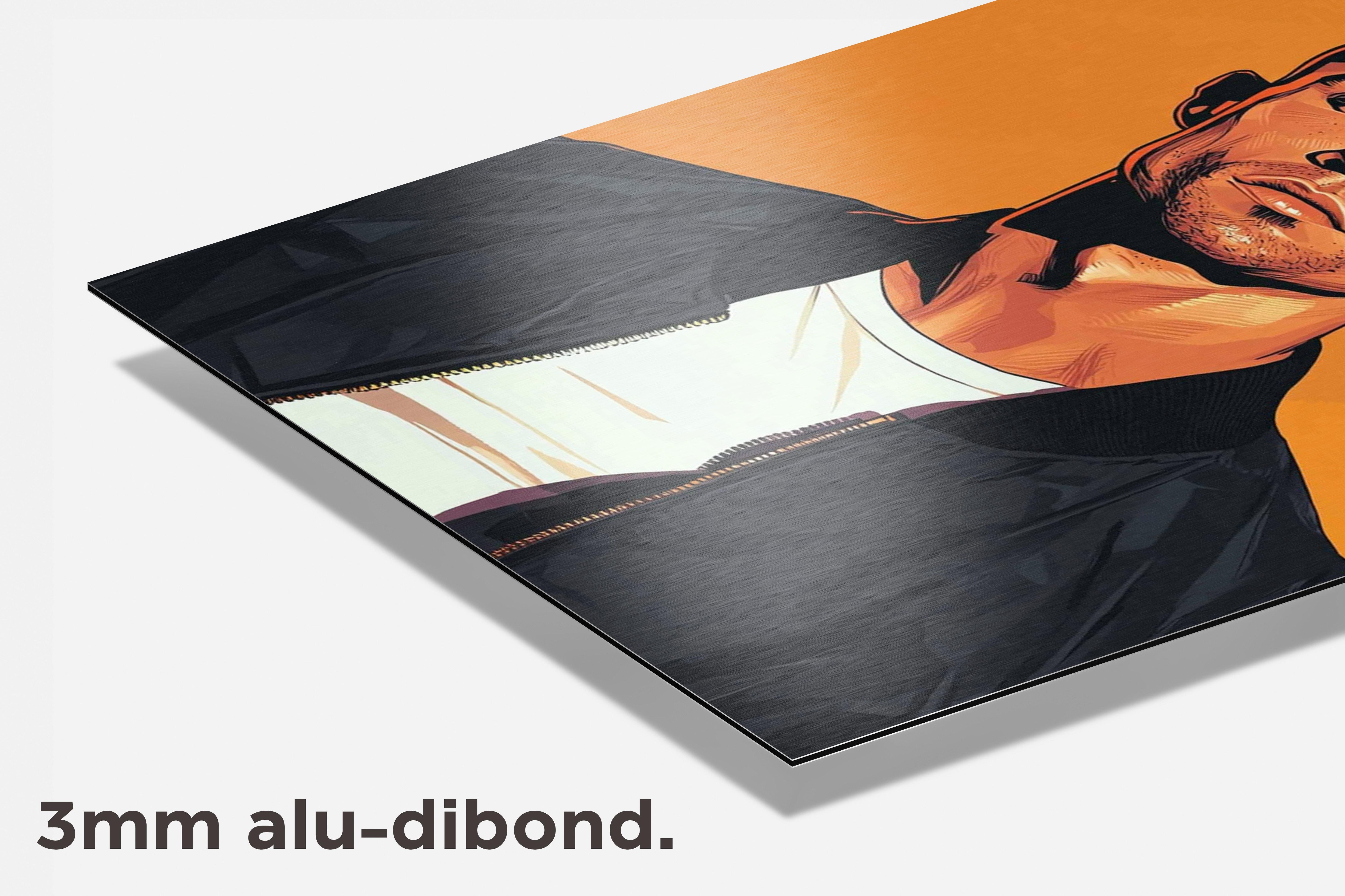 Cristiano Ronaldo dibond detail