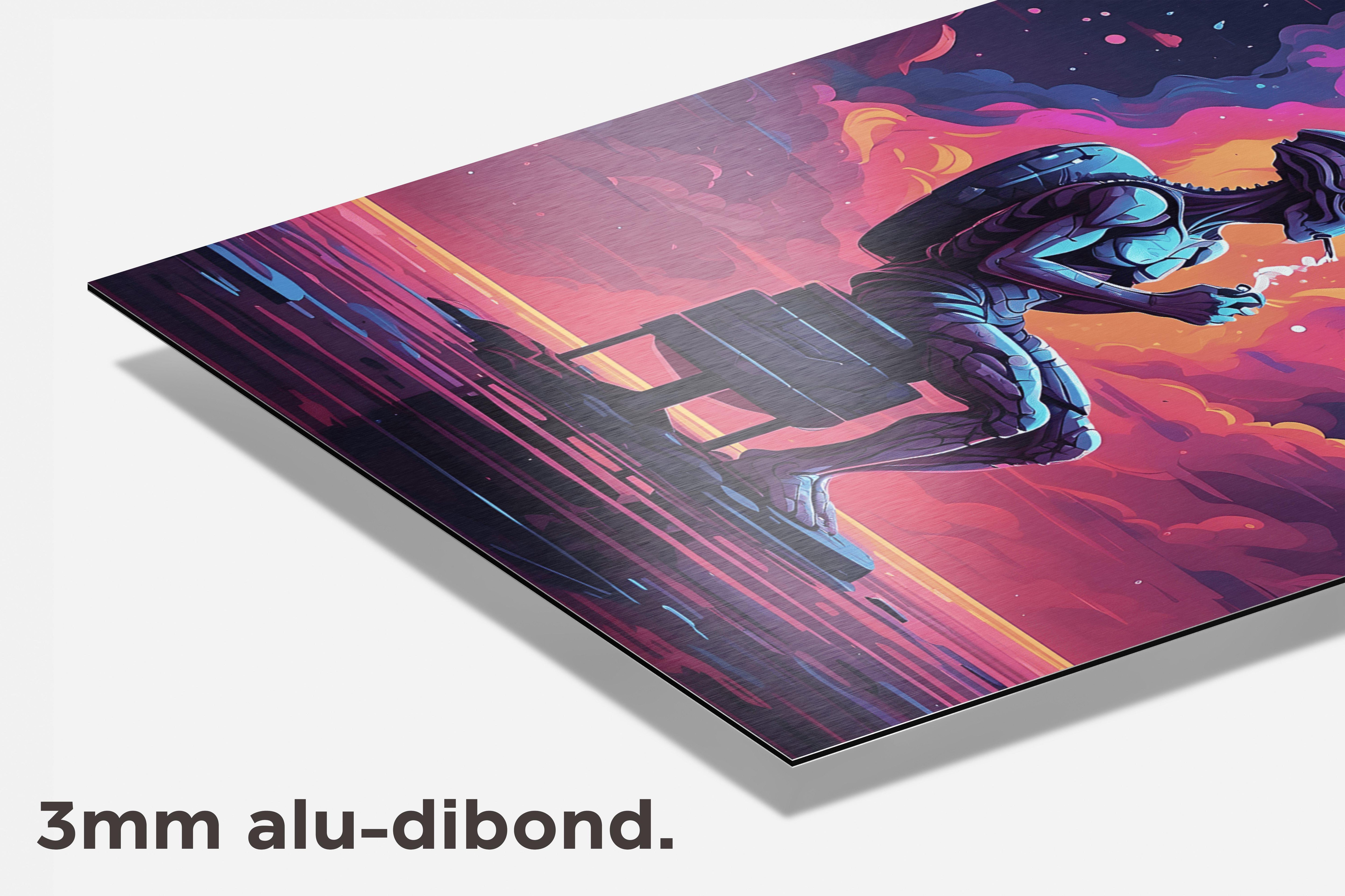 Alien Drugs dibond detail