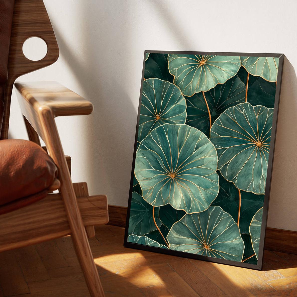 Lotus Leaves poster van 25 Artstreet