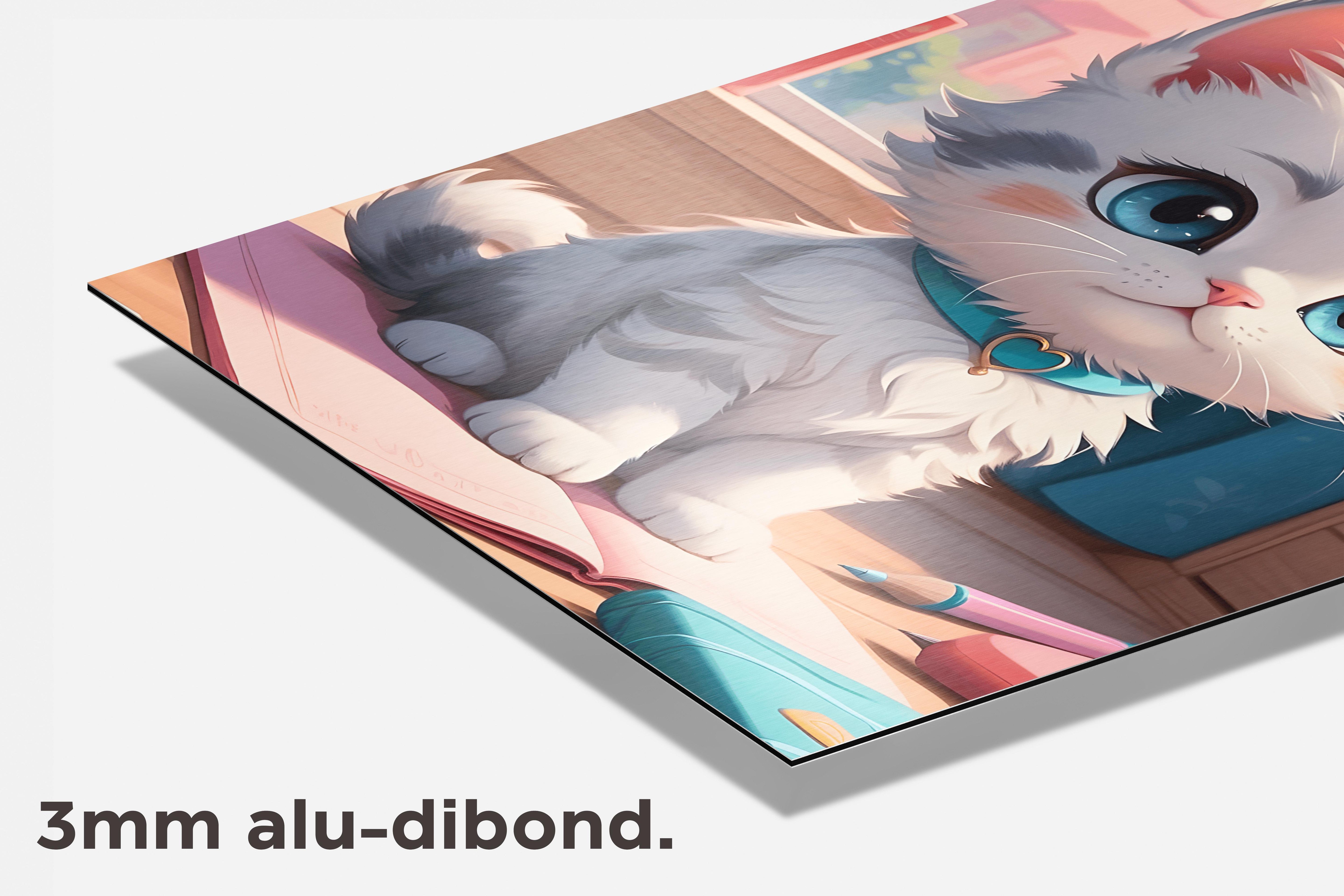 Anime Poes Cartoon dibond detail
